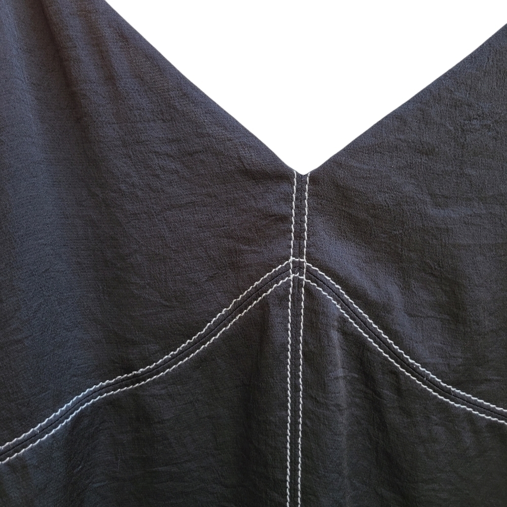Express Black Tank Top with Accent Stitching - Picture 4 of 9